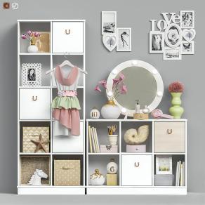 北欧儿童玩具柜